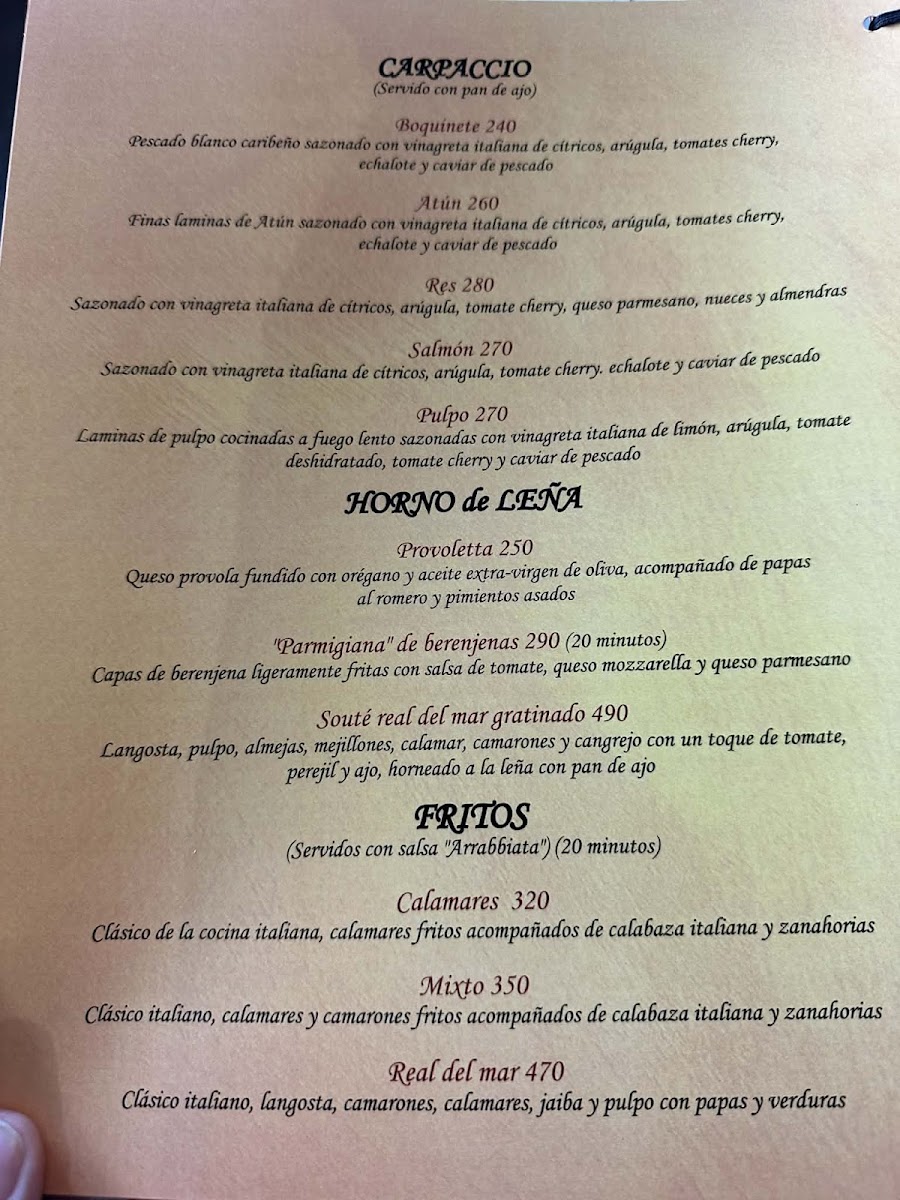 Romeo Trattoria Pizzeria Menu - Image 5